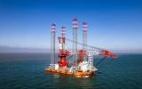 海建新能源1600噸自升式風電平臺試航凱旋
