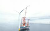 華西1600風電安裝平臺順利完成首臺海上風電機組安裝任務