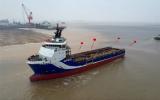 中集太平洋海工SPP40石油平臺供應(yīng)船首制船順利下水 開啟海工船市場新征程